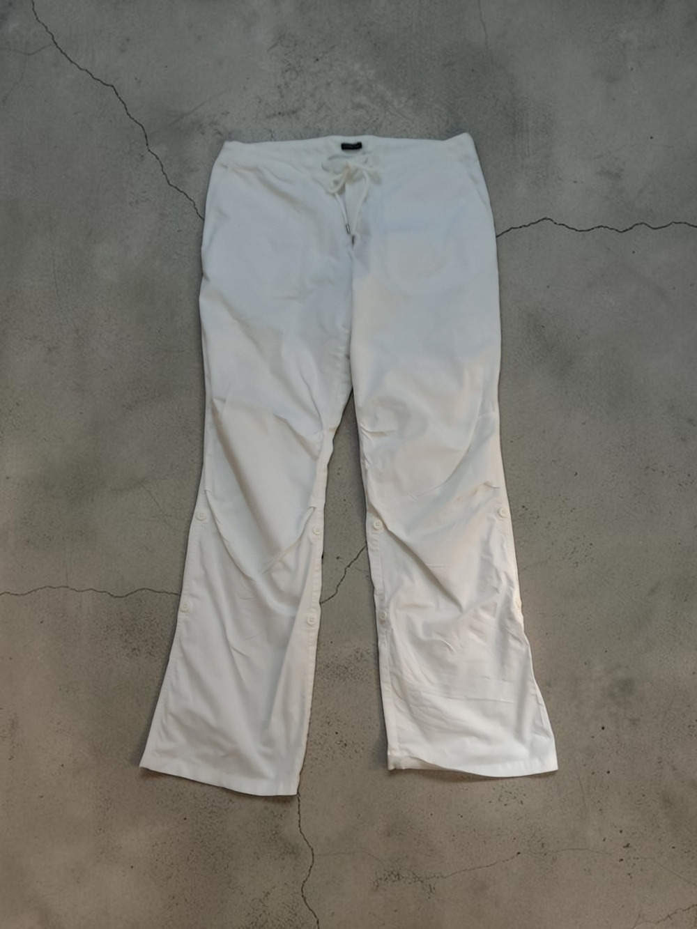GAP White Men's Cargo-Style Snap Hem Pants